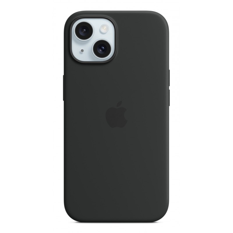 Funda Microfibra, Silicona Negro para Apple iPhone 15 MXPD3ZM A