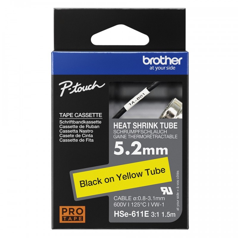 Brother HSE-611E cinta para impresora de etiquetas HSE611E