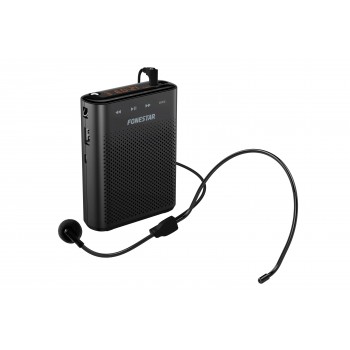 (Desprecintado) Fonestar Amplificador portátil USB - MicroSD MP3 - Negro ALTA-VOZ-30