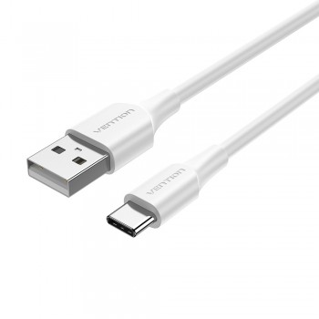 Vention Cable USB 2.0 3A CTHWH  USB Tipo-C Macho - USB Macho  2m  Blanco