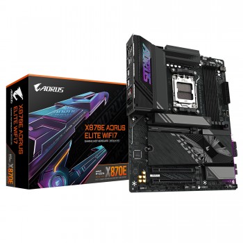 GIGABYTE X870E AORUS ELITE WIFI7 Placa Base - Compatible con - Socket AM5 - ATX - AMD X870E 9MX87EEL7-00-10