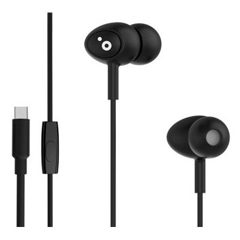Auriculares Intrauditivos Sunstech BEATC - con Micrófono - USB Tipo-C - Negros BEATCBK