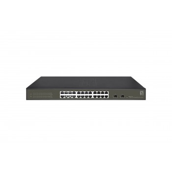 LevelOne GES-2126 switch Gestionado L2 Gigabit Ethernet (10 100 1000) Negro