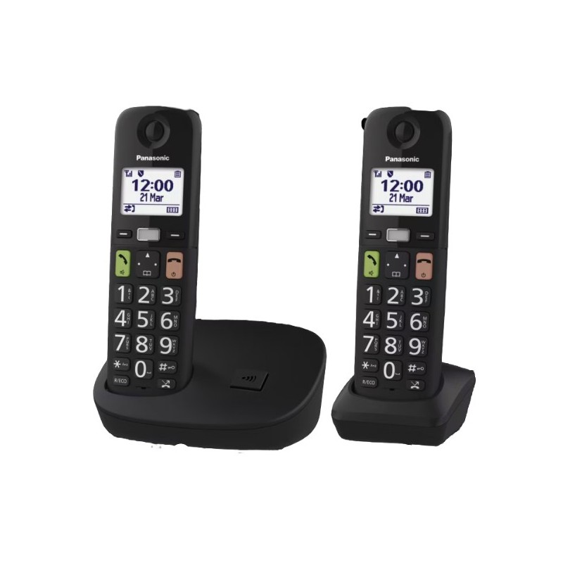 Panasonic KX-TGU112 Teléfono DECT Identificador de llamadas Negro KX-TGU112EXB