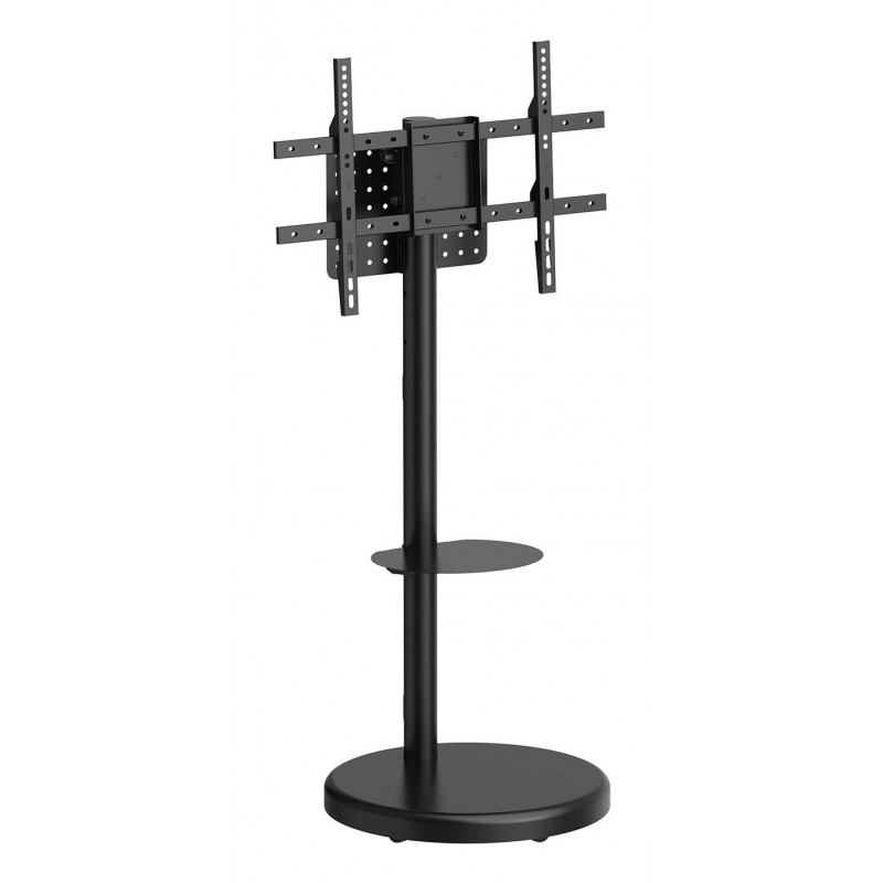 Soporte de suelo con rueda, bandeja para DVD para monitor TV 50kg de 37-86, Negro FT86TRE-303