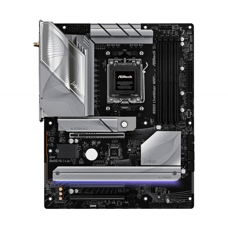 Asrock B850 LiveMixer WiFi - Socket AM5 - ATX - AMD B850 90-MXBQU-A0UAYZ