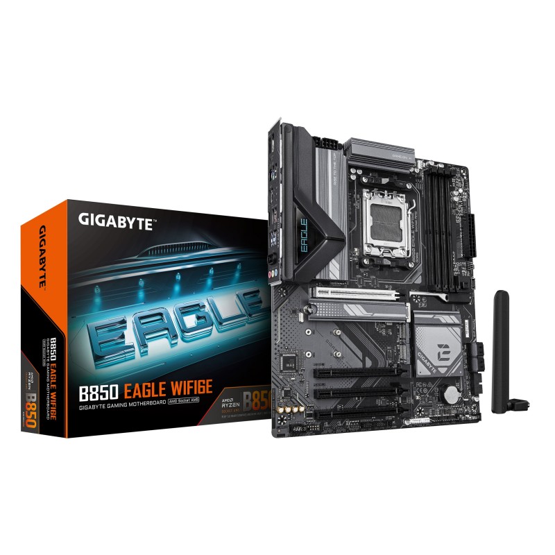 GIGABYTE B850 EAGLE WIFI6E - Procesadores AMD Ryz - Socket AM5 - ATX - AMD B850 9MB85EGL6-00-G10