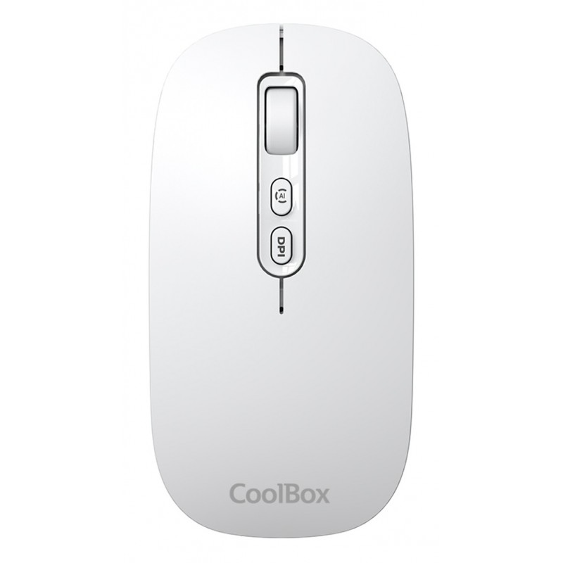 CoolBox W02 RF Wireless + Bluetooth Óptico 1600 DPI Blanco COO-MOU-W02-W