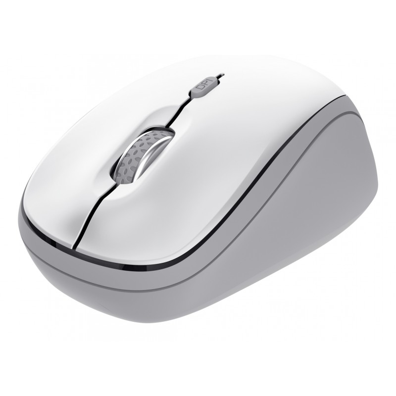 Trust Yvi+ RF Wireless + Bluetooth Óptico 1600 DPI Blanco TRUST25454
