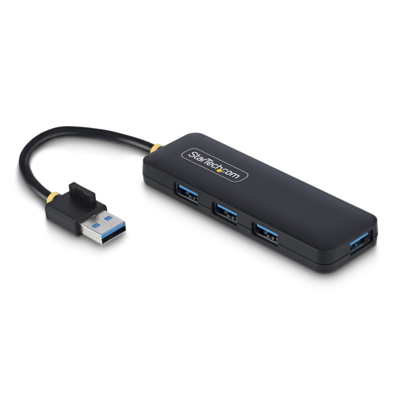 StarTech.com Hub USB-A de 4 Puertos - Ladrón USB de 4 Puertos - Alimentado por el Bus - USB 3.0 de 5 H5A4A-USB-HUB