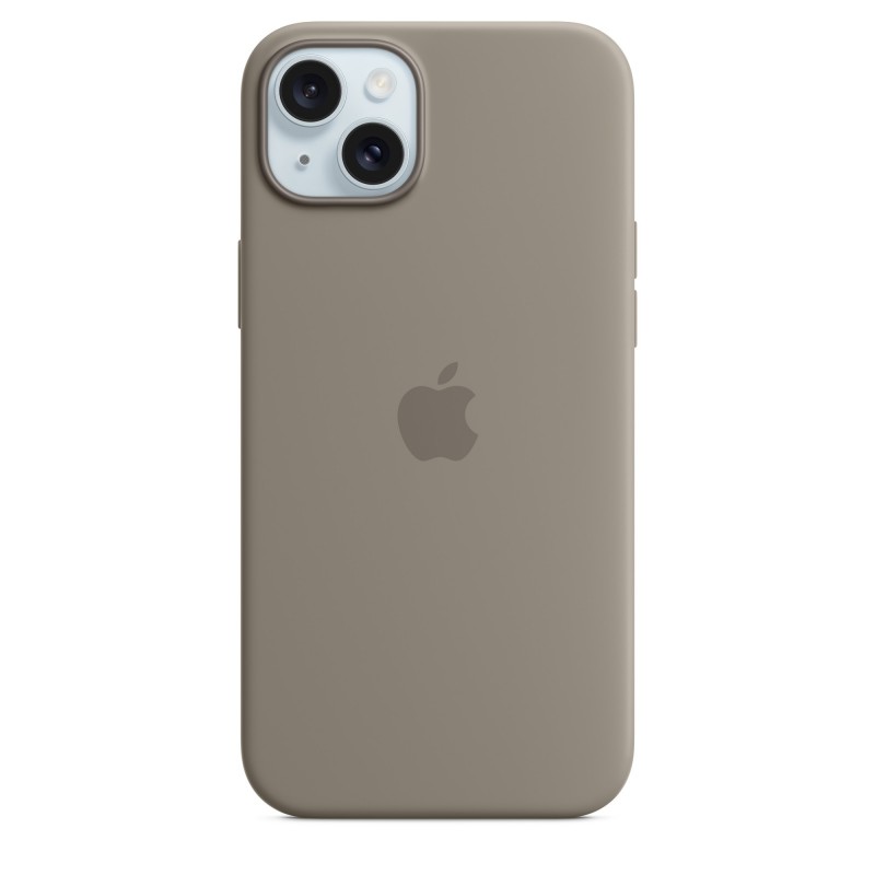 Funda Microfibra, Silicona Gris pardo para Apple iPhone 15 Plus MXQU3ZM A