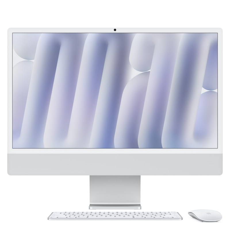 Apple iMac  Plata - 23.5" - Apple M M4 - 24GB - 512GB -macOS Sequoia MCR24Y A