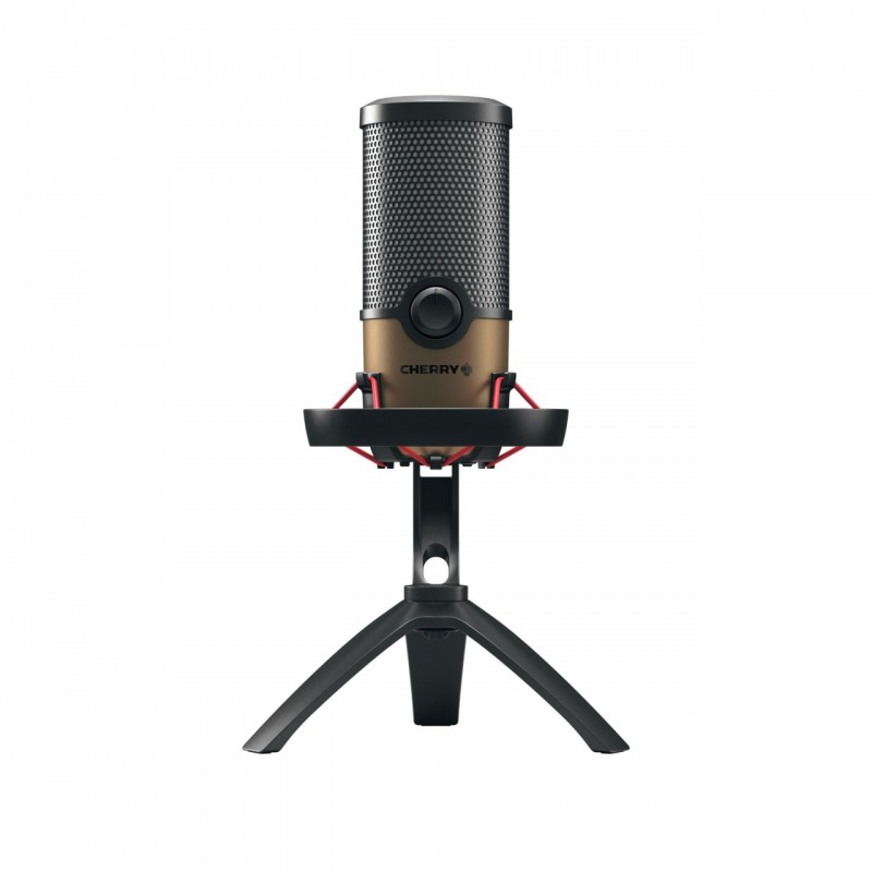 CHERRY UM 9.0 PRO RGB Negro, Cobre Micrófono de superficie para mesa JA-0720
