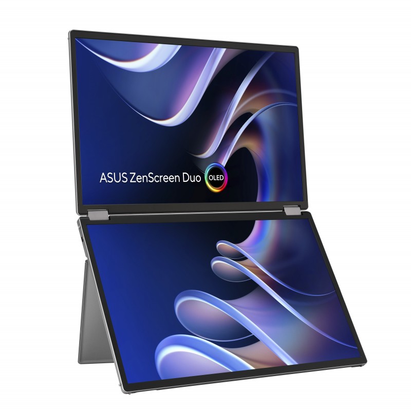 ASUS ZenScreen Duo OLED MQ149CD - 14" WUXGA - OLED - Plata - 60Hz 90LM0AKV-B01N70