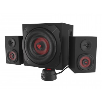 GENESIS Helium 610BT conjunto de altavoces 60 W PC ordenador portátil Negro, Rojo 2.1 canales De 2 v NCS-1408