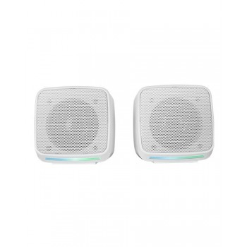 Mars Gaming MS-PRO, Altavoces Compactos 10W, Iluminación RGB Flow Dinámica, Altavoz PC con Caja de C MSPROW
