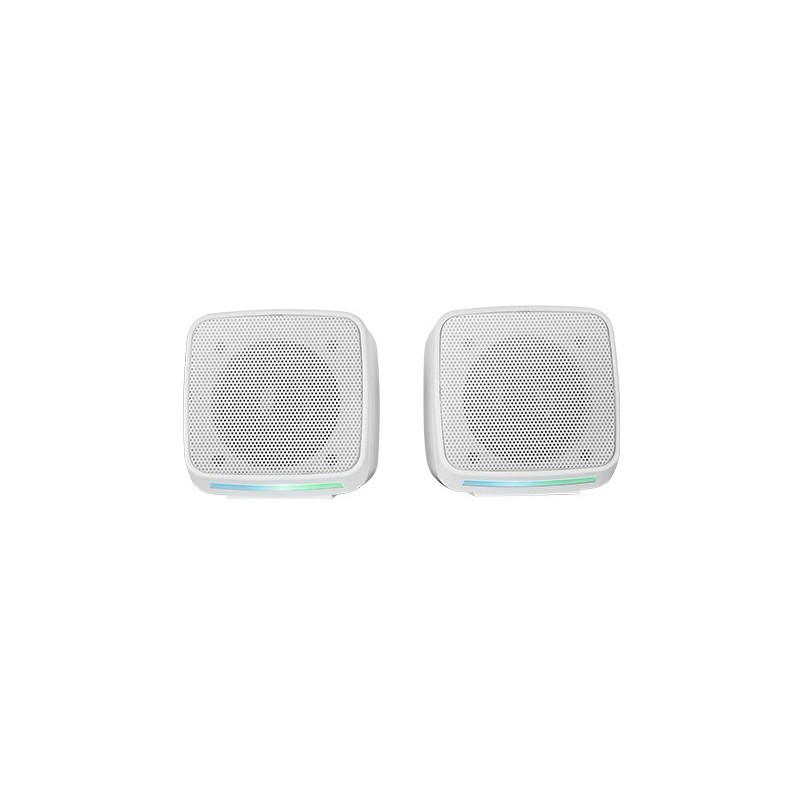 Mars Gaming MS-PRO, Altavoces Compactos 10W, Iluminación RGB Flow Dinámica, Altavoz PC con Caja de C MSPROW