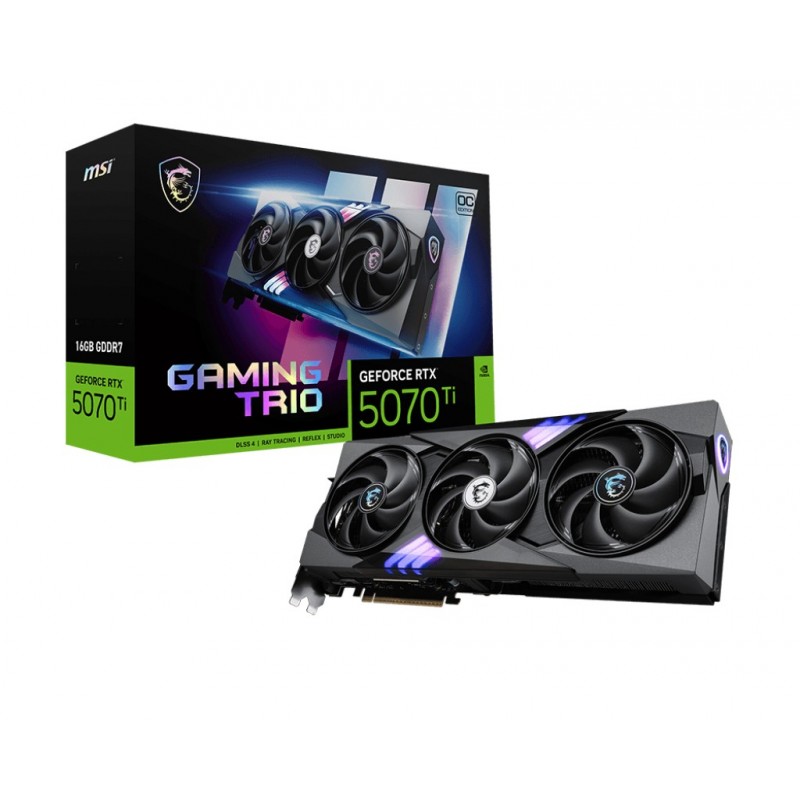 MSI GAMING GeForce RTX 5070 Ti 16G TRIO OC NVIDIA 16 GB GDDR7 912-V531-286