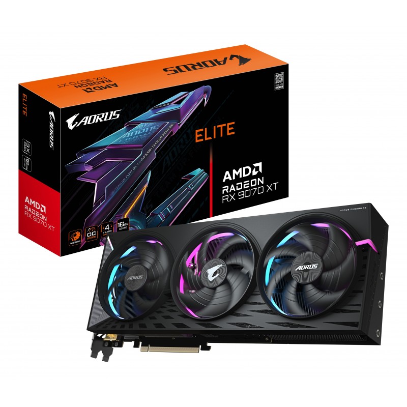 GIGABYTE AORUS Radeon RX 9070 XT ELITE 16G  9VR907XTAE-00-G10