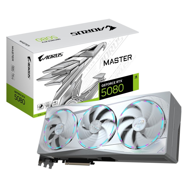 GIGABYTE AORUS GeForce RTX 5080 MASTER ICE 16G  9VN5080AMI-00-G10