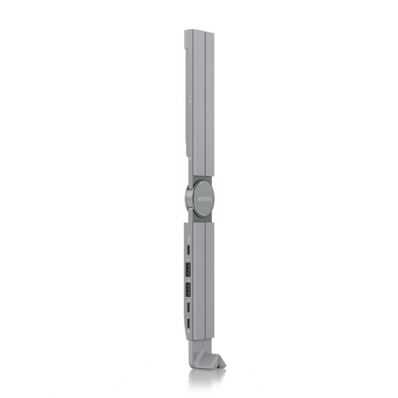 AISENS Soporte de Sobremesa Ajustable Para Portail   Tablet Con USB-C Docking 4 en 1, Gris ASUC-4P021-GR