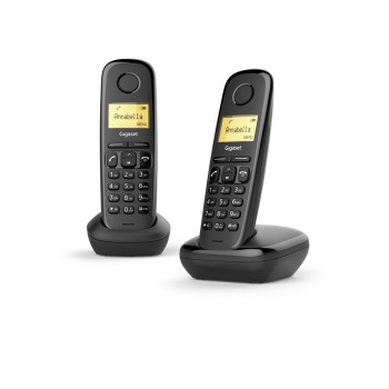 (Reacondicionado) TELEFONO FIJO INALAMBRICO GIGASET A170 DUO NEGRO L36852-H2802-D201