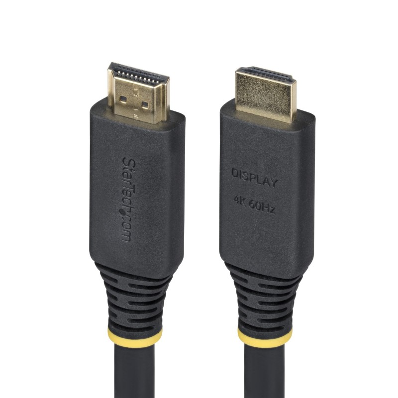 StarTech.com Cable HDMI Activo de Alta Velocidad de 15m - 4K 60Hz 1440p 144Hz - HDR10 HDCP 2.2 ARC - HDMI2-CABLE-4K60-15M