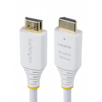 StarTech.com HDMI2-CABLE-4K60-6FW cable HDMI 1,8 m HDMI tipo A (Estándar) Blanco