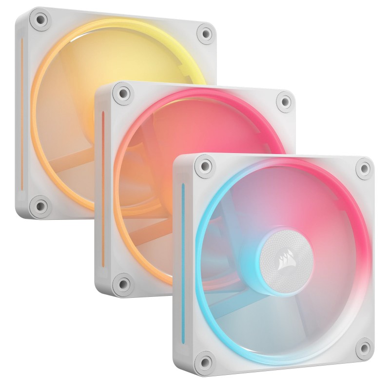 Corsair iCUE LINK LX120-R RGB 12 cm Blanco 3 pieza(s) CO-9051054-WW