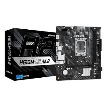 Asrock H610M-H2 M.2 - LGA 1700 - micro ATX - Intel H610 90-MXBP70-A0UAYZ