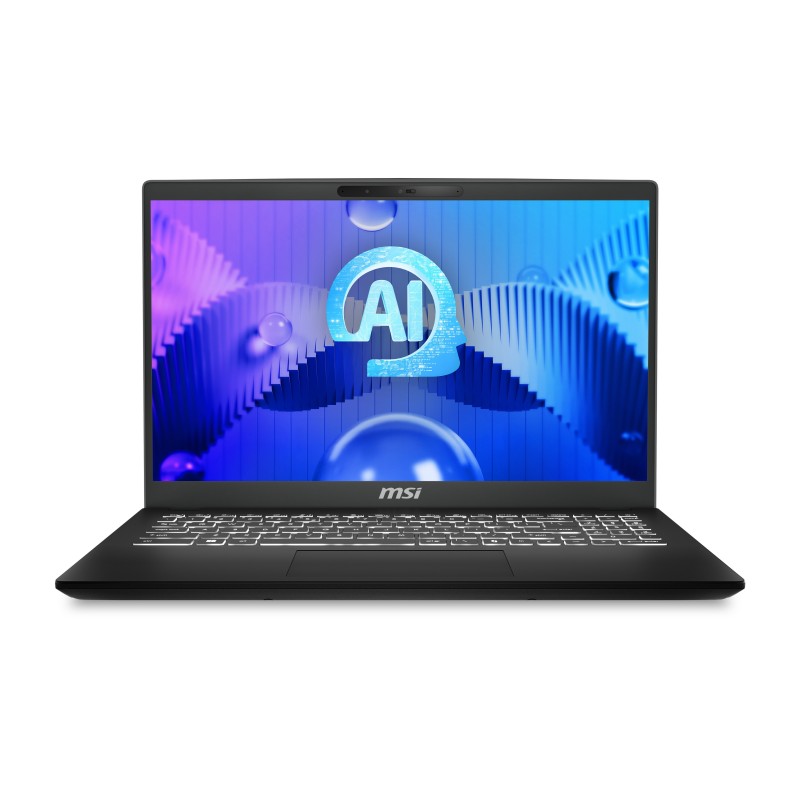 MSI Modern 15 H AI C1MG-078XES Negro - 15.6" - Intel Core Ultra 5 - 16GB - 512GB SSD - FreeDOS 9S7-15H551-078