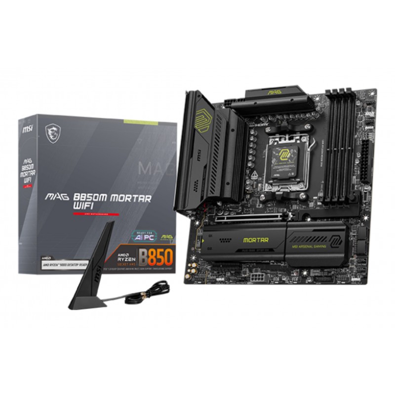 MSI MAG B850M MORTAR WIFI - Socket AM5 - micro ATX - AMD B850 911-7E61-001