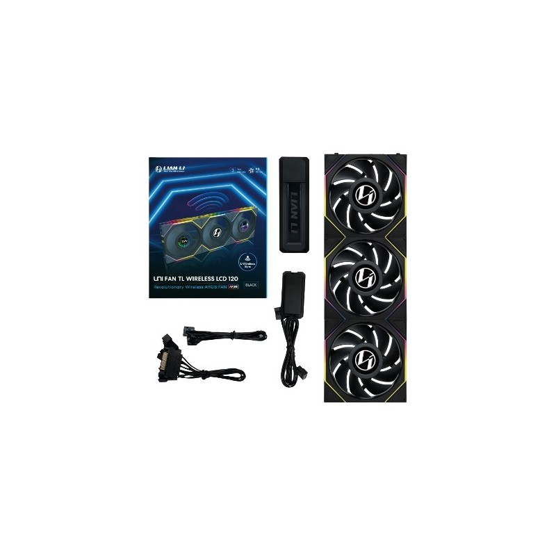Lian Li 12TLLCD1W3B 12 cm Negro 1 pieza(s) G99.12TLLCD1W3B.00