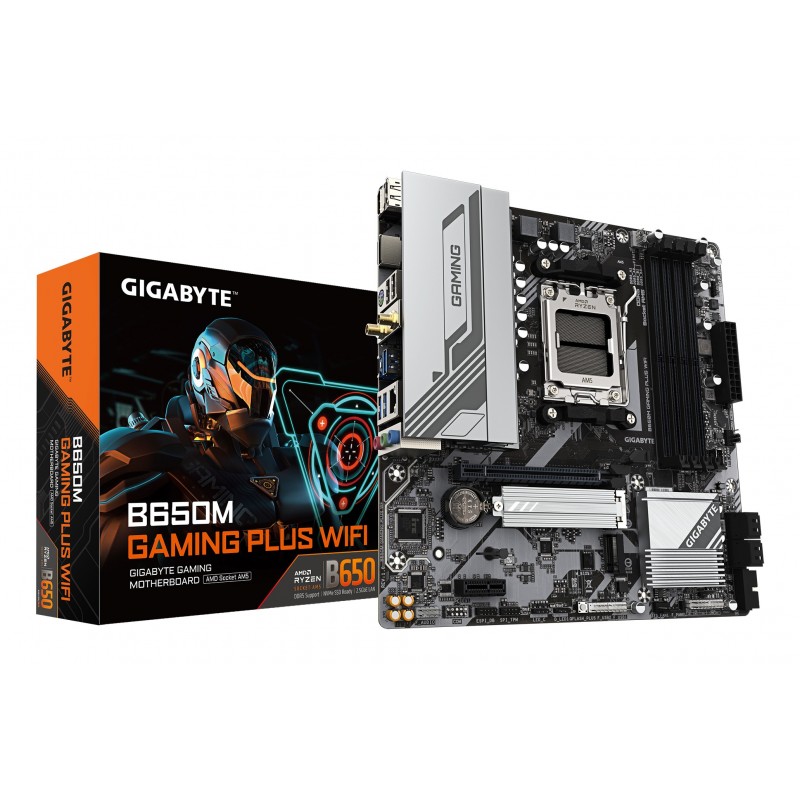 GIGABYTE B650M GAMING PLUS WIFI - Socket AM5 - micro ATX - AMD B650 9MB65MGPW-00-G11