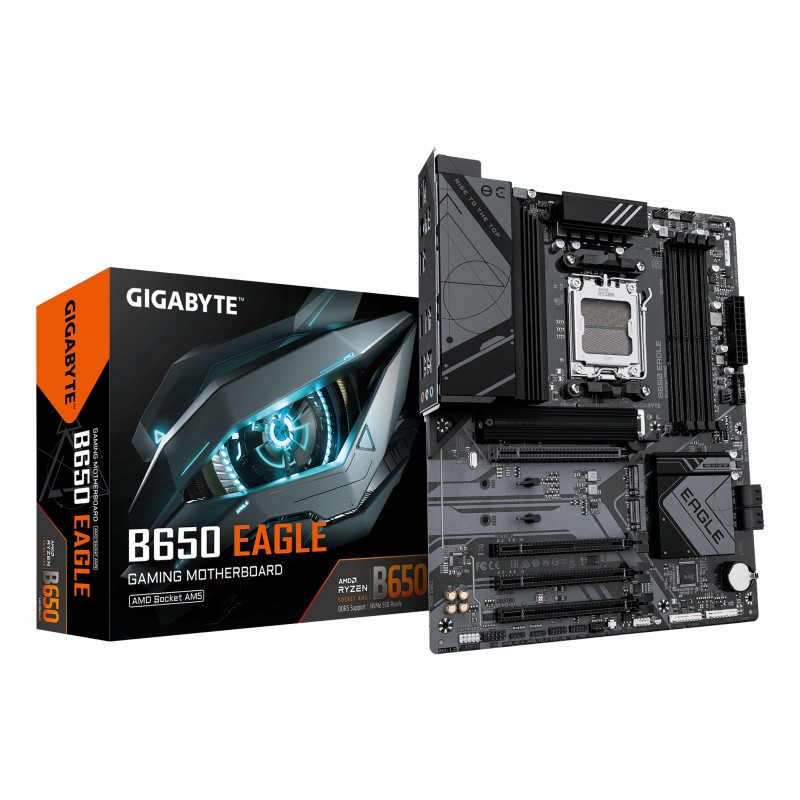 GIGABYTE B650 EAGLE - AMD Ryzen serie 9000 - Socket AM5 - ATX - AMD B650 9MB65EG-00-G10