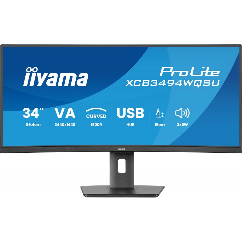 iiyama ProLite XCB3494WQSU-B1 - 34" UltraWide Quad HD - LED - Negro - 120Hz