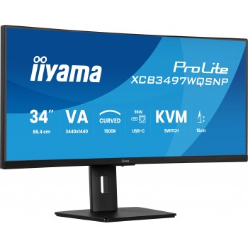 iiyama ProLite XCB3497WQSNP-B1 - 34" UltraWide Quad HD - LED - Negro - 120Hz