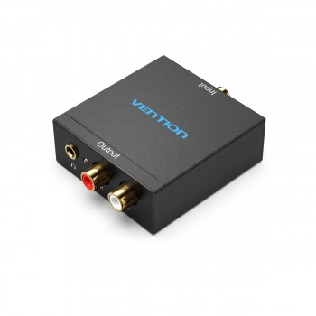 Vention Convertidor de Audio BDFB0-EU  Entrada Toslink y RCA  Salida 2x RCA