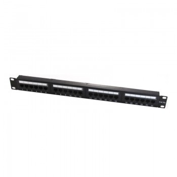 WP 19" Patch Panel Cat.6a UTP 24 RJ45 ports 1U WPC-PAN-6AU-24