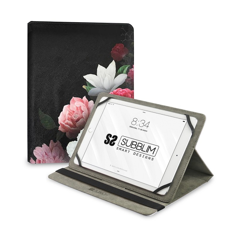 SUBBLIM Funda Tablet Universal TRENDY CASE ROSAS 11" SUBCUT-4TC011