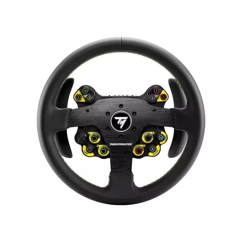 Thrustmaster Evo Racing 32R Leather Negro, Amarillo Volante PC, PlayStation 4, PlayStation 5, Xbox,  4060318