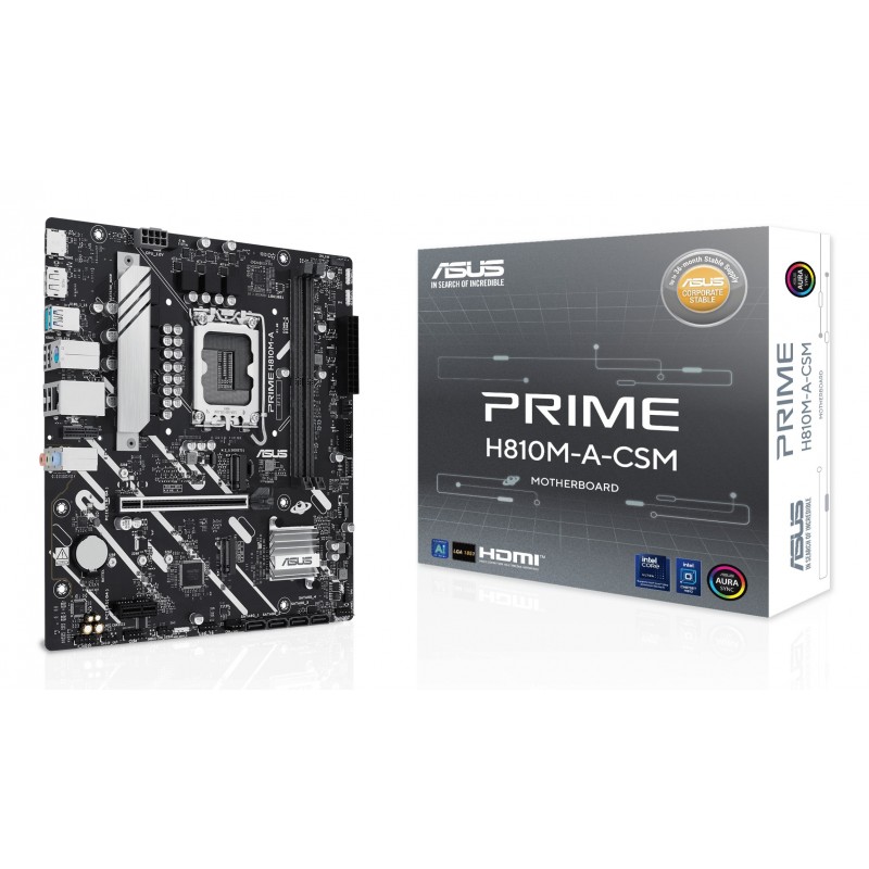 ASUS PRIME H810M-A-CSM - LGA 1851 (Socket V1) - micro ATX - Intel H810 90MB1KK0-M0EAYC