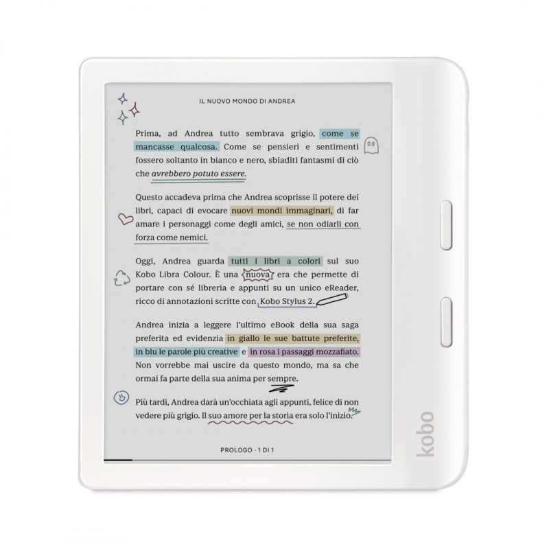 Rakuten Kobo Libra Colour lectore de e-book Pantalla táctil 32 GB Wifi Blanco N428-KU-WH-K-CK