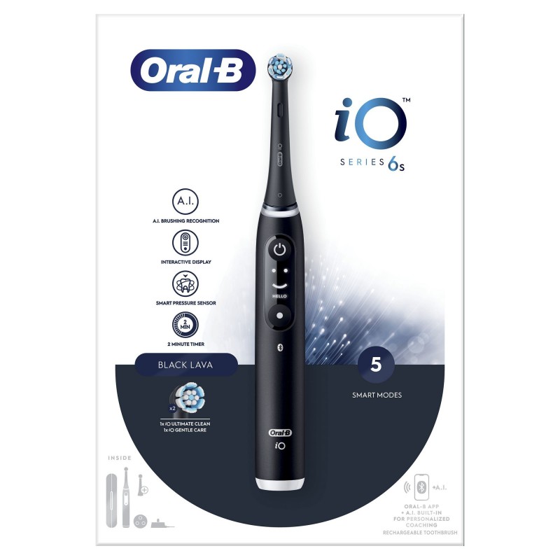 Oral-B iO 6 Adulto Cepillo dental vibratorio Negro IO 6 2 REC BK