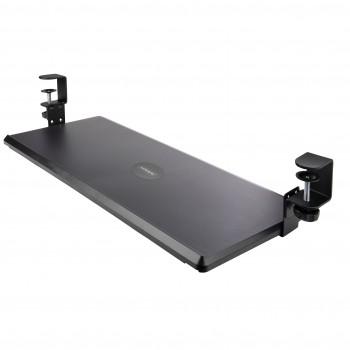 StarTech.com Bandeja Deslizante de Teclado para Debajo del Escritorio, Soporte de Mordaza, 2kg, Band KEYBOARD-TRAY-CLAMP1