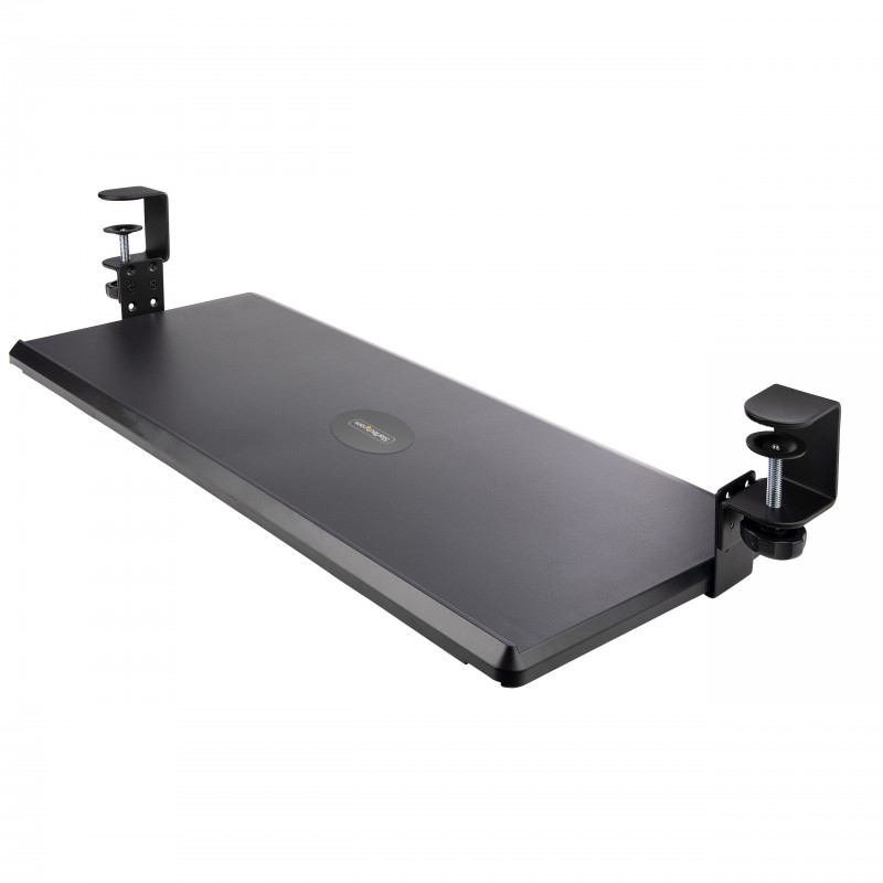 StarTech.com Bandeja Deslizante de Teclado para Debajo del Escritorio, Soporte de Mordaza, 2kg, Band KEYBOARD-TRAY-CLAMP1
