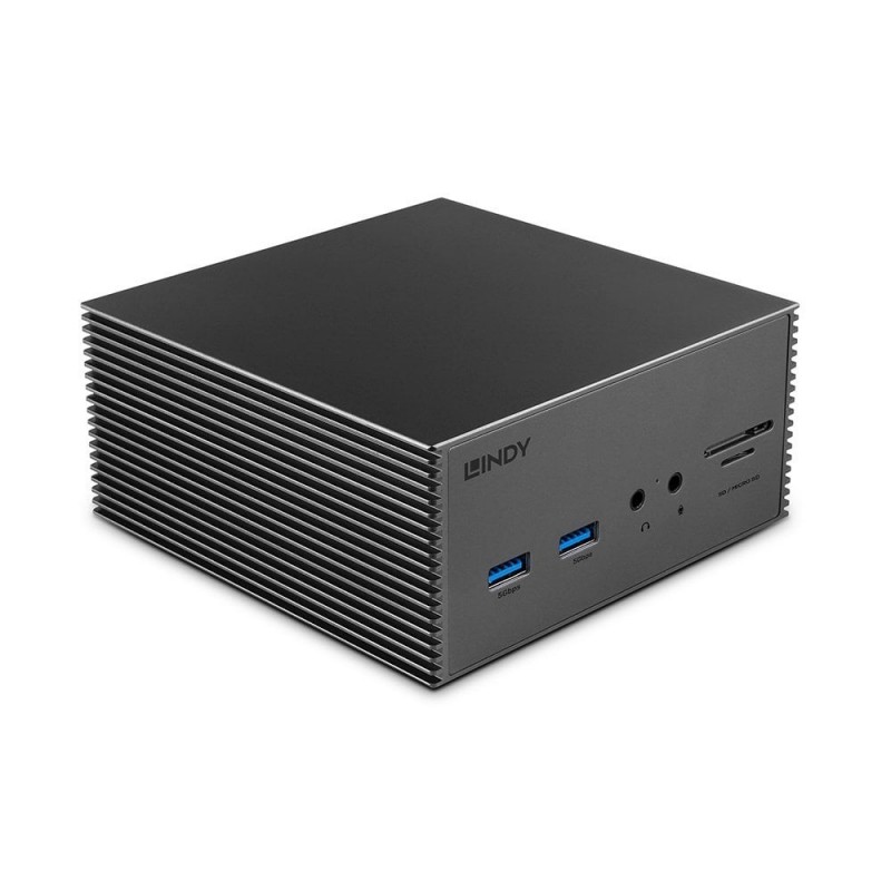 Lindy 43378 base para portátil y replicador de puertos Alámbrico USB 3.2 Gen 2 (3.1 Gen 2) Type-C Gr