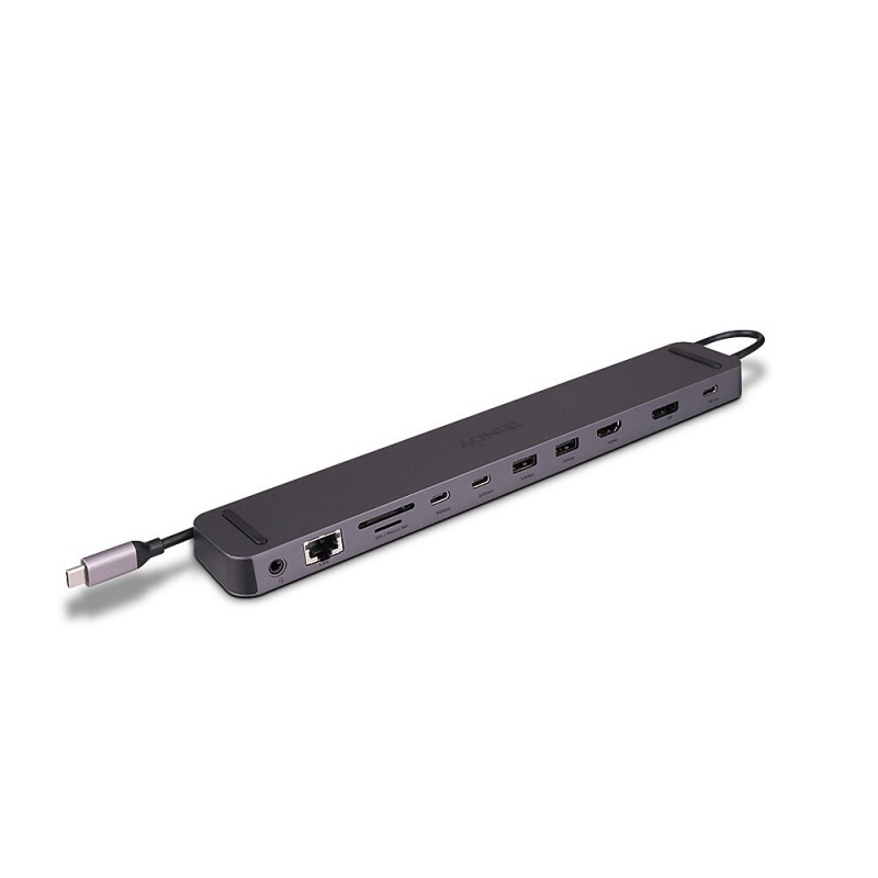 Lindy 43392 base para portátil y replicador de puertos Acoplamiento USB 3.2 Gen 1 (3.1 Gen 1) Type-C