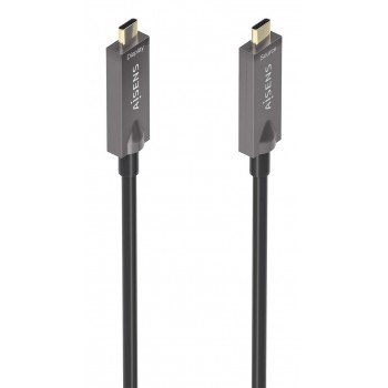 AISENS - Cable USB 3.1 Gen2 10Gbps AOC 4K@60Hz 3A 60W E-Marker, tipo USB-C M-USB-C M, Negro, 10m A157-0882