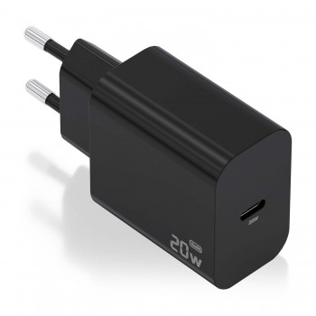 AISENS Cargador GaN 20W, 1xUSB-C PD3.0, Negro A110-0939